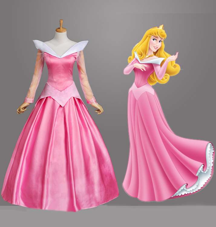 ディズニープリンセス Disney Sleeping Beauty 眠れる森の美女 オーロラ姫 ドレス コスプレ衣装 舞台衣装